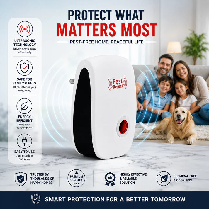Smart Ultrasonic Power – Total Protection from Insects🛡️